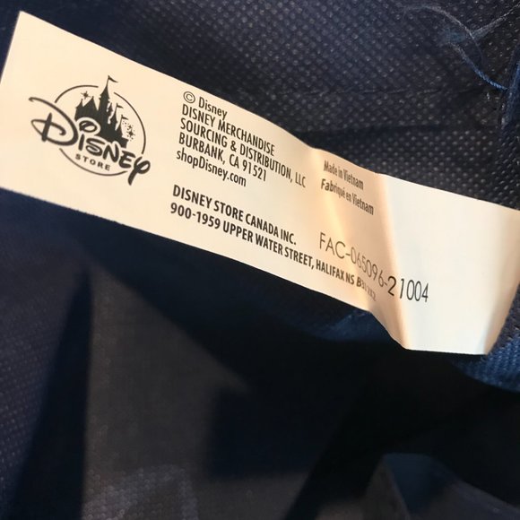 Disney Store Reusable Blue Tote Bag w/Mickey Mouse #2 - Picture 7 of 7